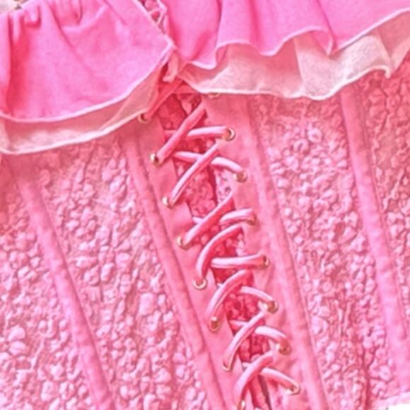 We Are HAH Free People Seams Like A Princess Lace Corset NWT 180.00 XS - Picture 5 of 10